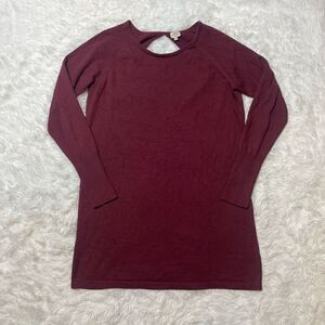 Club Monaco Sweater Womens Large Pullover Silk Cashmere Open Back Long